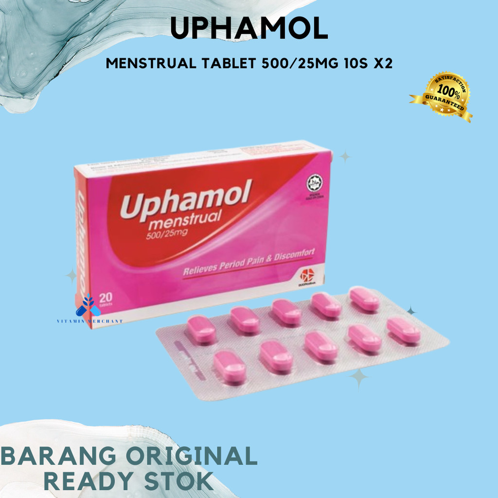 UPHAMOL, Menstrual Tablet 500/25mg 10s x2