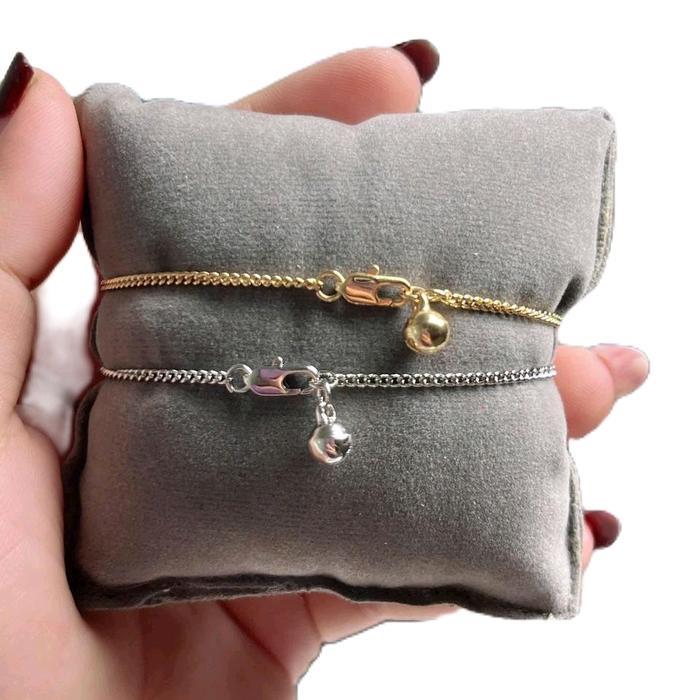 Gelang Rantai kecil - Gelang Titanium - Gelang wanita Bracelet Emas