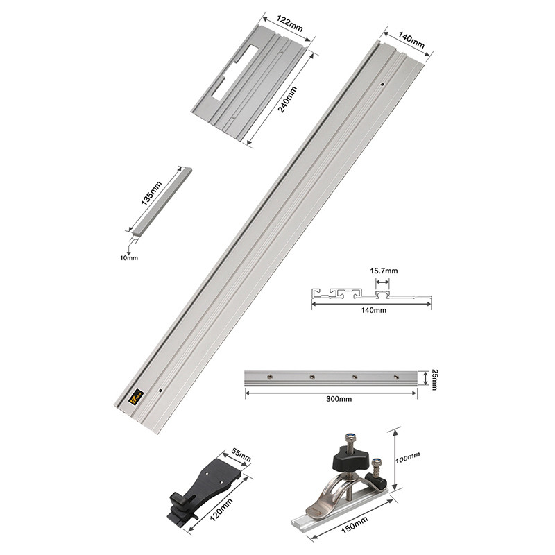 1.2M For Plunge Circular Saw Guide Rails 4/5inch Universal Base Track Saw Track Guide Straight Edge