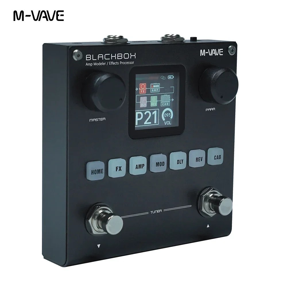 M-VAVE Blackbox / Annblack Box Guitar / Bass AMP Modeler Multi Effects Processor Rechargeable for