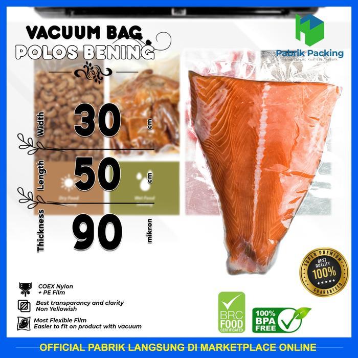 VACUUM SEALER PLASTIK VACUUM DELKOCHOICE VACUUM BAG POLOS PREMIUM