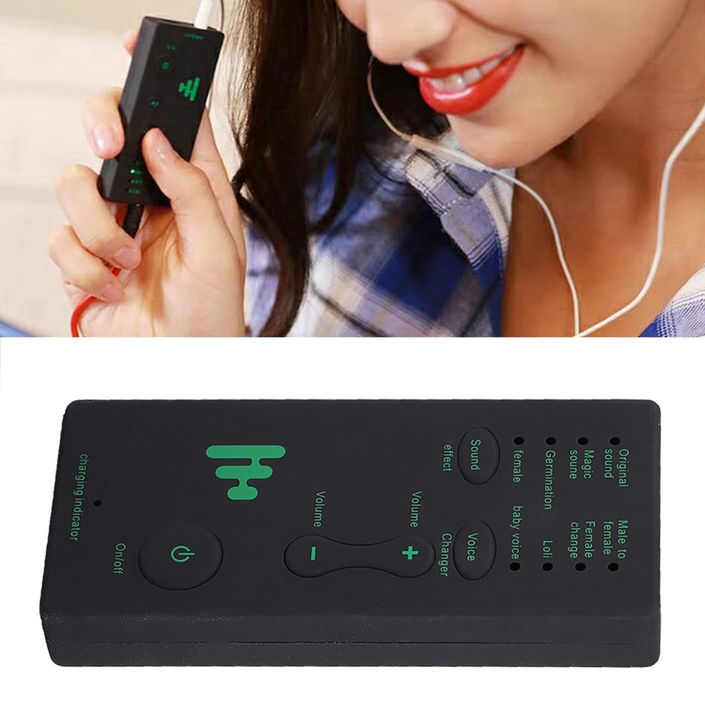 Portable Mini Voice Changer For Mobile Phone PC Live Broadcast Sound Card Audio Sound Card Phone