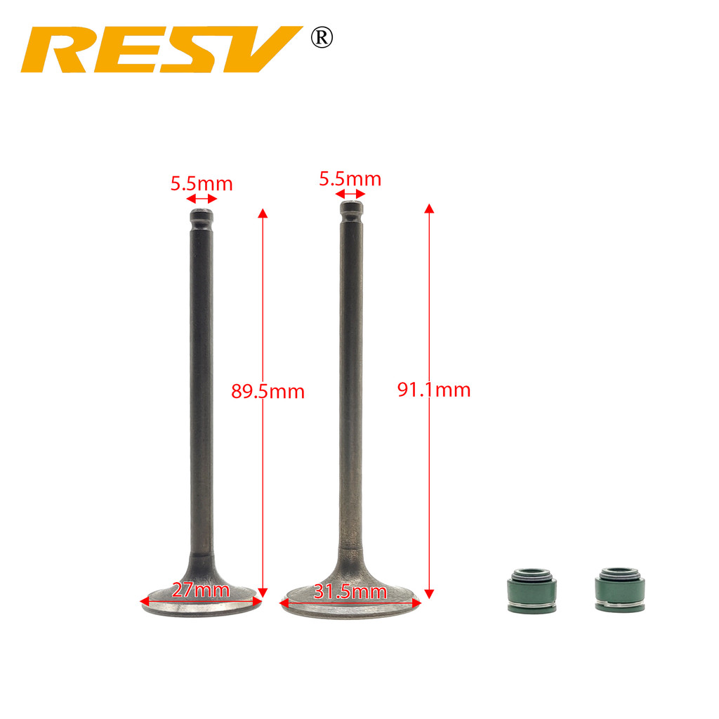 RESV for Zongshen CB200 CB250-G LIFAN 200 cc 200CC Bore 66mm Valve Intake Exhaust Stem Valve Oil