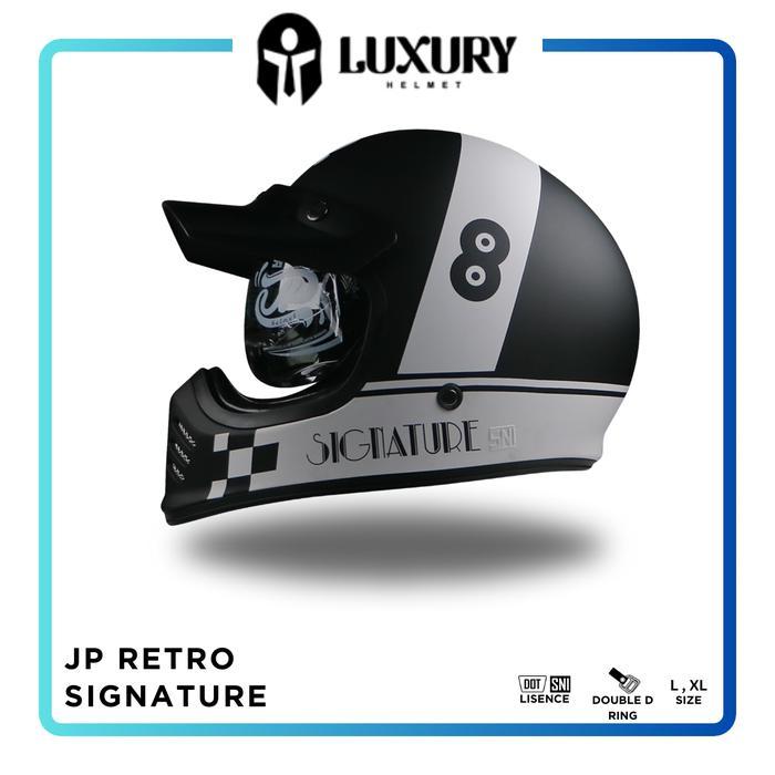 SIAPKIRIM Helm Cakil - Helm Jp Retro Signature - SG03 - Classis READY STOCK