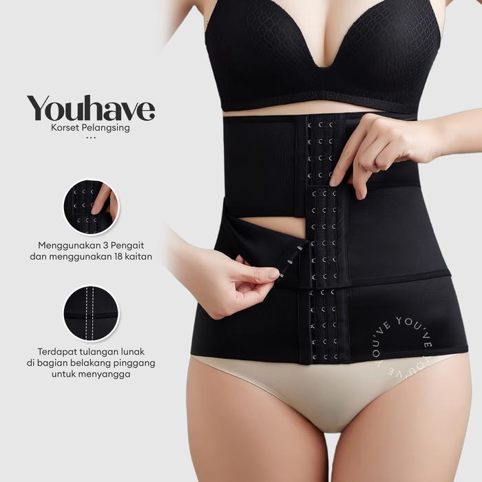 Sorella - Korset Pinggang Shapewear Corset Setagen Stagen Shapewear Corset Waist Belt Korset Pasca