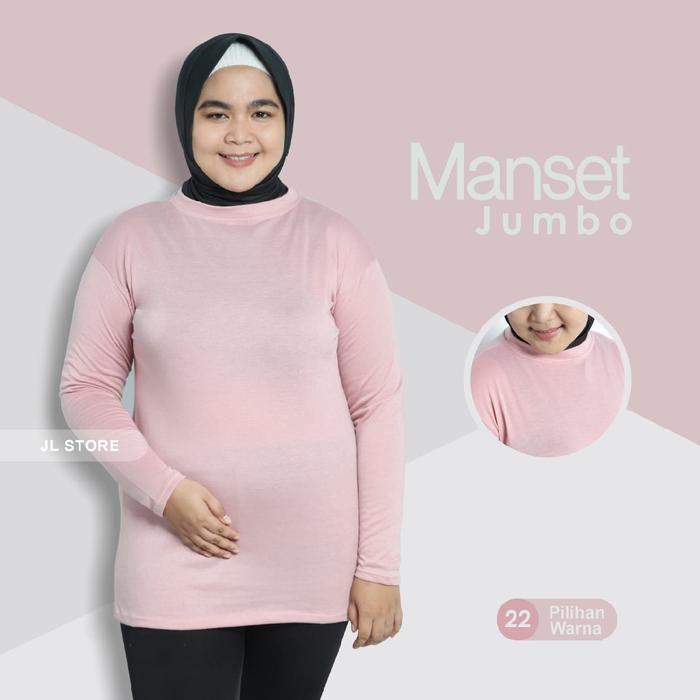 "New" Baju Manset Spandek Standar dan Jumbo Fit Dalaman Kebaya Muslim Nyaman Panjang