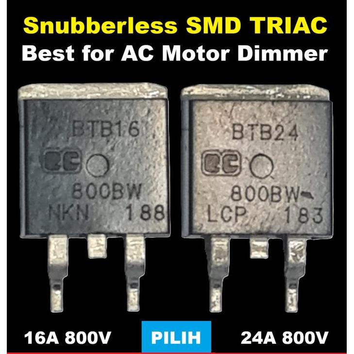 TRIAC SMD BTB24 BTB16 800BW Snubberless 800V 24A 16A Original Best for AC Motor Dimmer