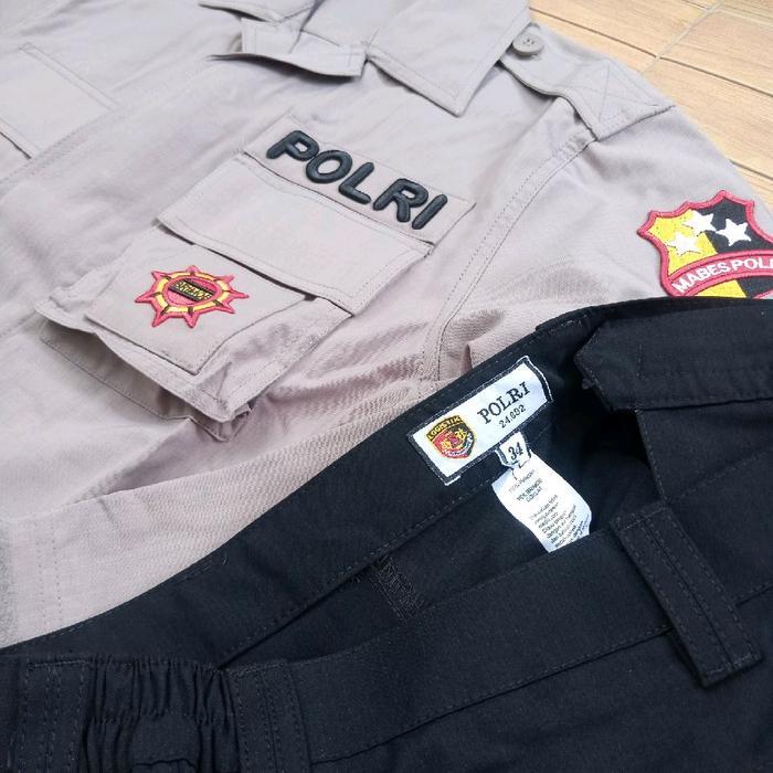 Seragam pdl Tactical coklat BrimOb jatah pembagian 2024 bahan halus