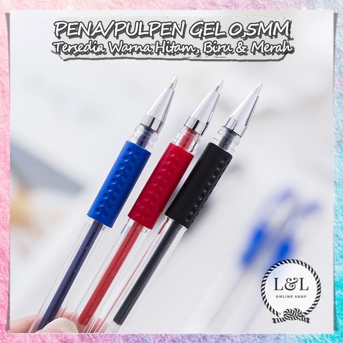 Pena Gel Serbaguna Pulpen Tinta Cair Pulpen Gel Standard Bolpoint Alat Tulis Stationary Pulpen Gel