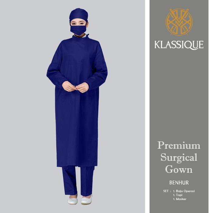 Terlaris Best Quality 100% Original Surgical Gown Washable Klassique / Jubah Operasi / Baju Bedah