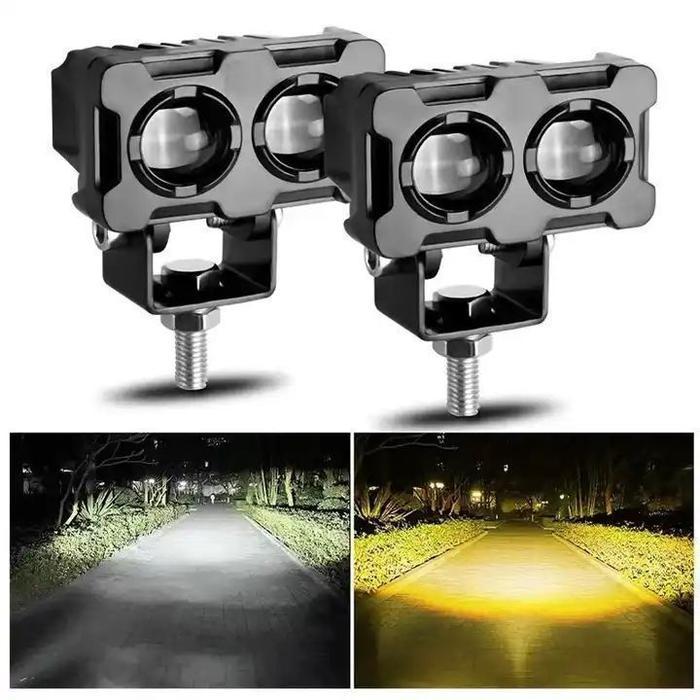 Lampu Tembak Sorot Led Laser 2 Mata Lampu Led Tembak Sorot Sql 2 Mata Super Terang Bisa Untuk Motor