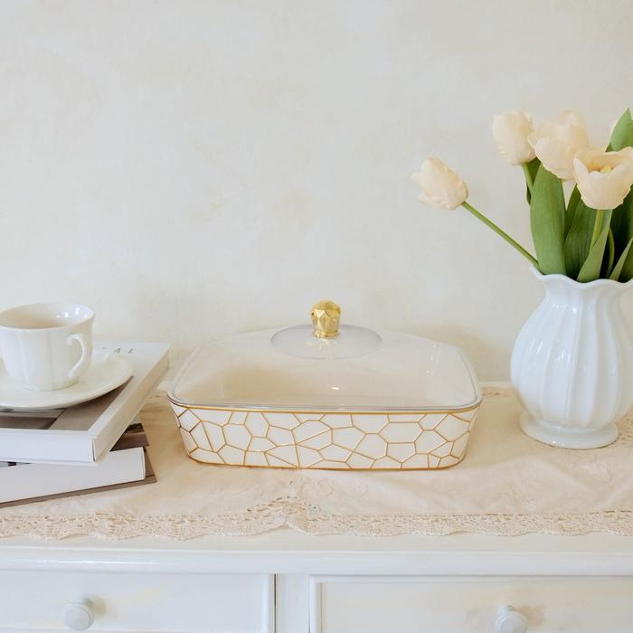 Surprice NARA Set Nampan Leon Kotak / Nampan Panjang dan Kotak / Nampan Motif Aesthetic