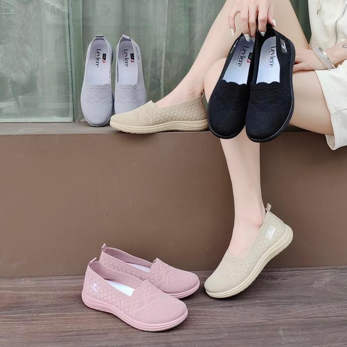 ASLI LVR Hyein FREE BOX Sepatu Flatshoes Wanita Sepatu Slip On Wanita LV0466 READY STOCK