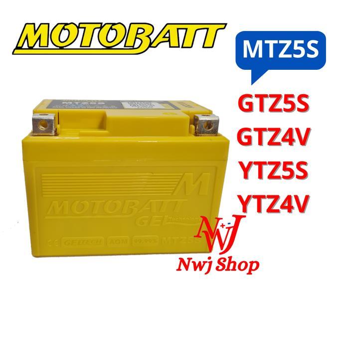 Aki Kering Motor Motobatt Mtz5S Gtz5S Gtz4V Ytz4V Mf