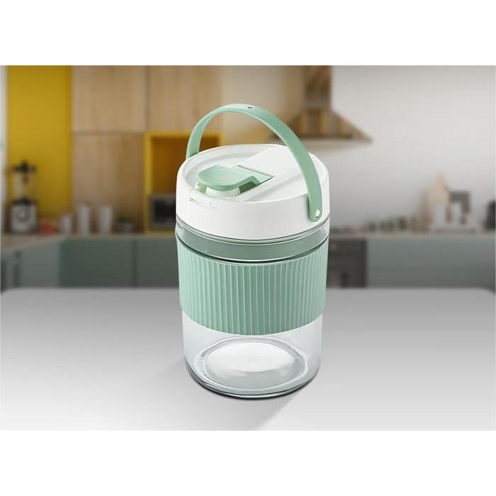 Toples Kaca Kopi Biji-Bijian Fermentasi Acar Double Open Glass Sealed Lid Pickle Jar With Handle