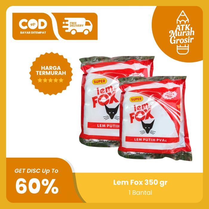 [] LEM FOX SACHET MERAH 350GR / LEM PUTIH PVAC FOX