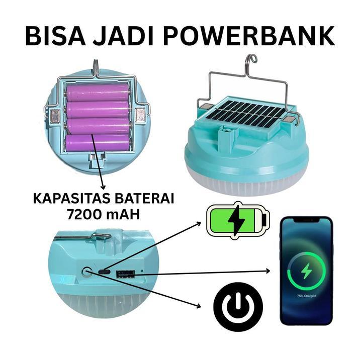 Lampu Led Emergency Ufo 400W /Solar Panel Led/ Lampu Emergency Gantung Lampu Taman Outdoor Lampu