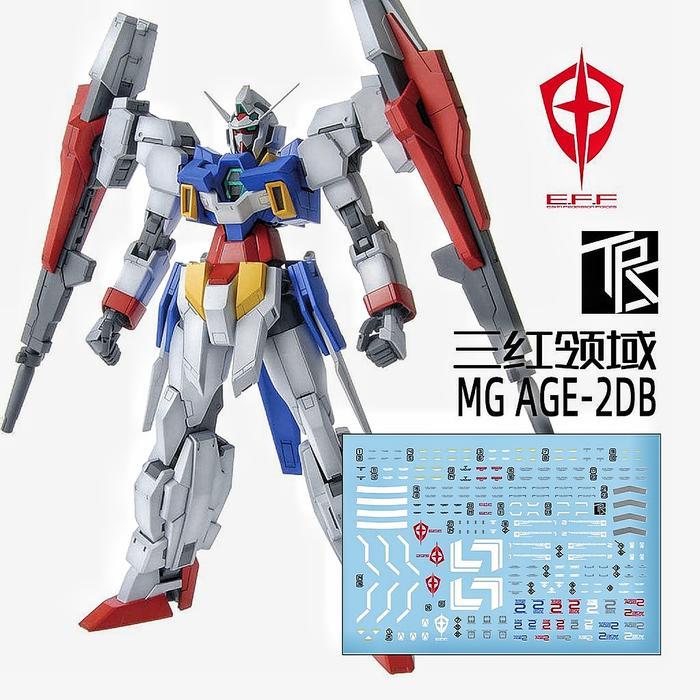MG GUNDAM AGE-2 DOUBLE BULLET WATER DECAL TRANSAMSPHERE DECAL
