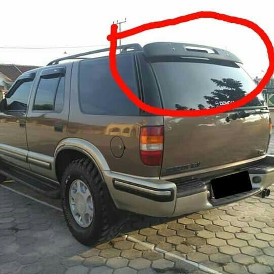 Deflecta Topi Belakang Chevrolet Opel Blazer - Bahan Fiberglass Hitam Doof - Kelengkapan: 1 Pcs