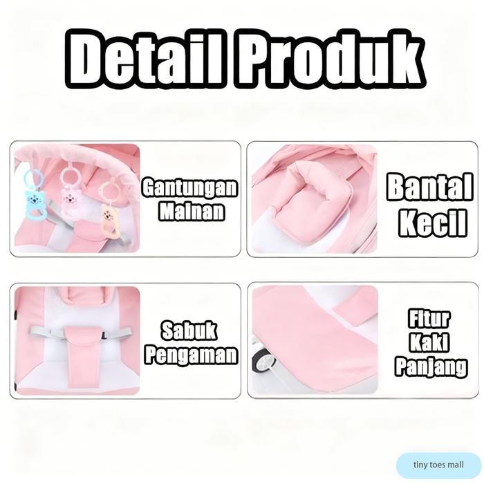 Promo Bouncer Baby Newborn /Bouncer Bayi Murah/Rocking Bouncer/Mainan Anak Bouncer Joie Dapat Di