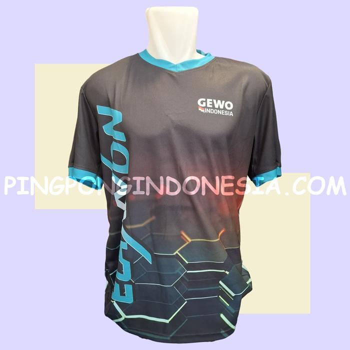 GEWO ELAXXON JERSEY SHIRT - BAJU GEWO KAOS PINGPONG TENIS MEJA SPORT JERSEY GEWO INDONESIA BAJU