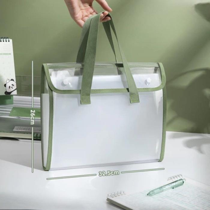13 Sekat Transparan File Folder Document Bag Tas Dokumen File Transparan File Folder Tas Dokumen