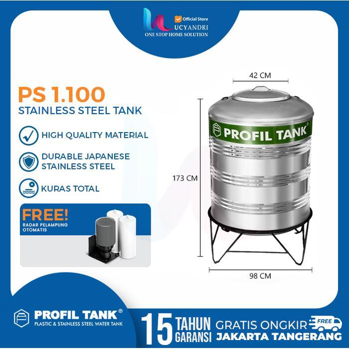 Tangki Air Stainless Profil Tank PS 1100