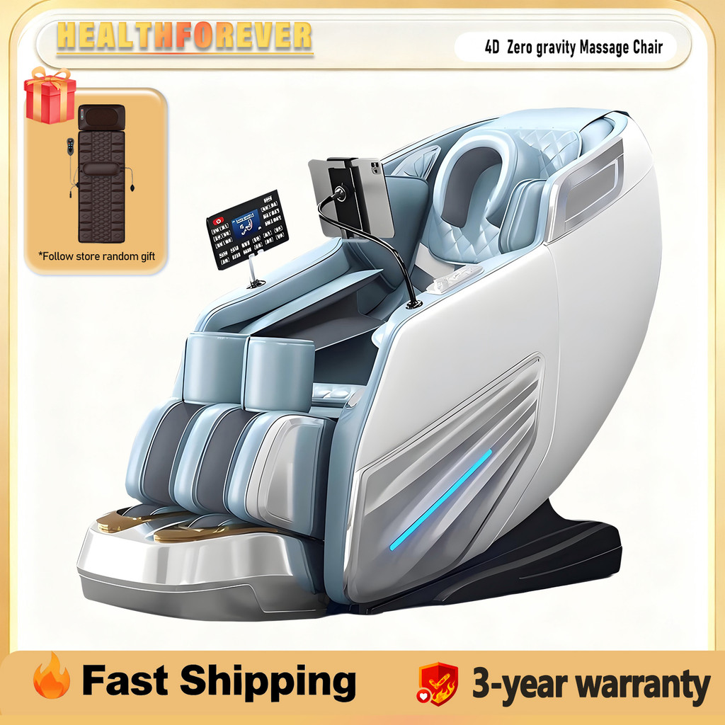 2025 4D massage chair shiatsu massage Full Body Massage Chair Zero Gravity, Extended Footrest, SL