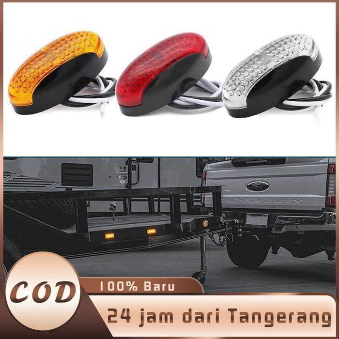 ISI 2 LAMPU ULAT BULU ADR45 LED SIDE LAMPU BAK SAMPING TRUK 10-30 VOLT
