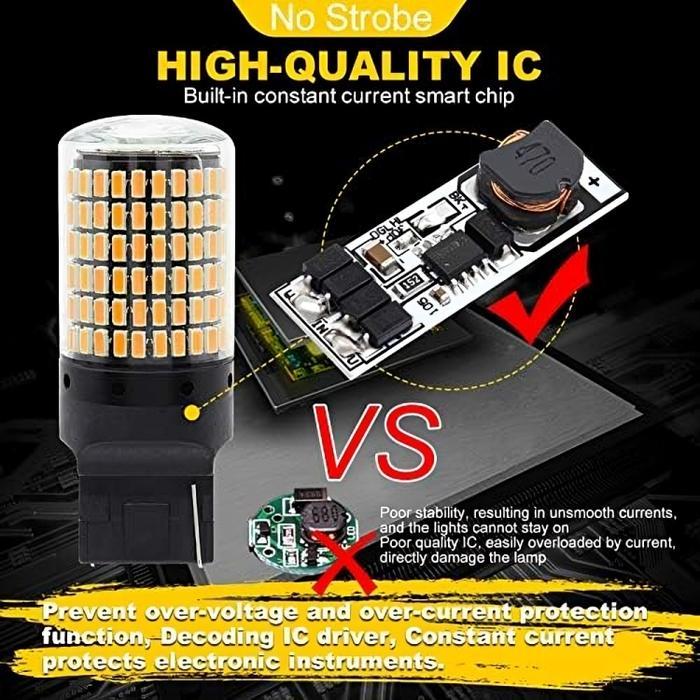 LAMPU LED T20 SMD 7440 144 LED SUPER BRIGHT REM SEIN MUNDUR 2 LAMPU