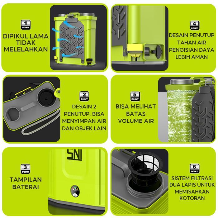 CODAlat Semprot Tangki Sprayer Manual 18 Liter Elektrik ZP029 semprotan pertanian tangki semprot