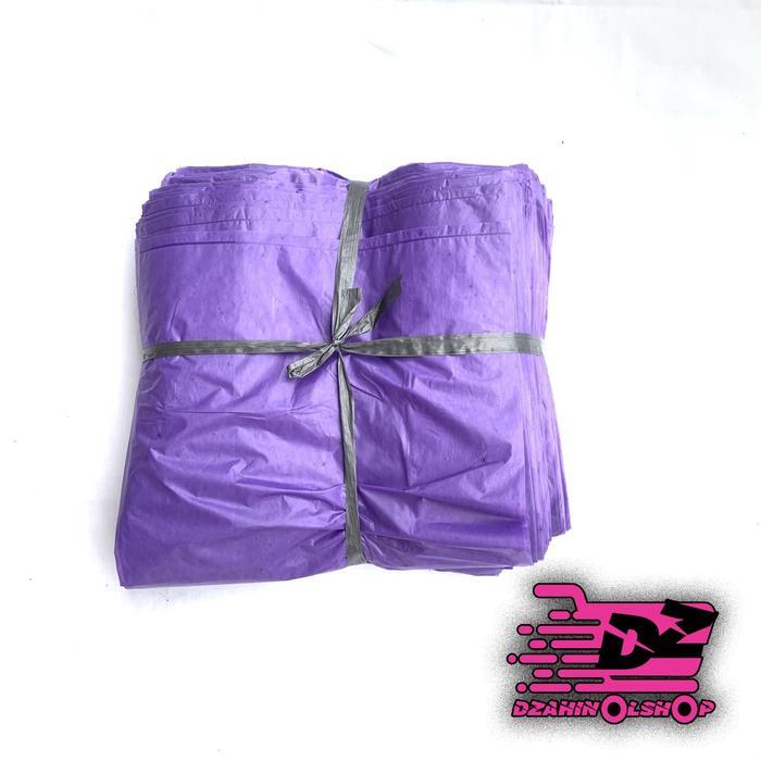 Kantong Kresek Warna Ungu Berat 1 Kg / Kresek Kiloan / Plastik Polos Ungu Kiloan Murah