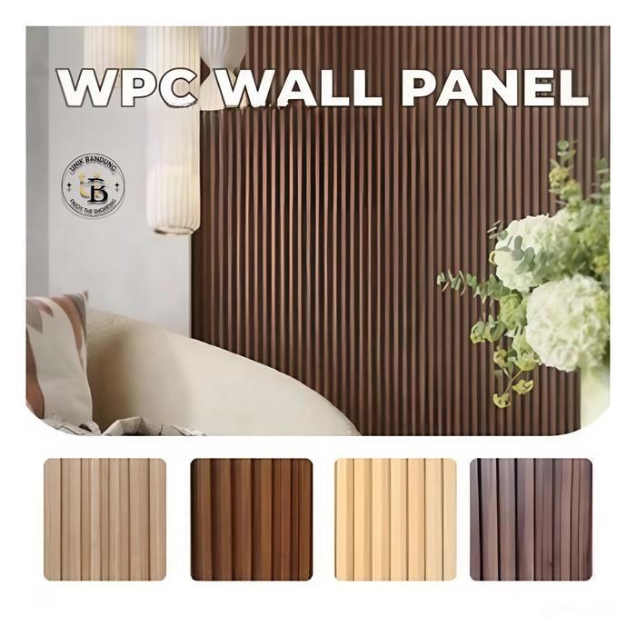 TERLARIS Paket 10 PCS  WPC WALL PANEL (PREMIUM) Ukuran 1 meter x 16 cm / Wpc Panel Terlengkap /