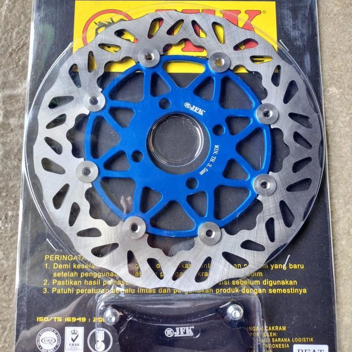 Piringan Disc Depan Lebar Gerigi Cnc Merek Jfk Honda Beat Uk 260Mm