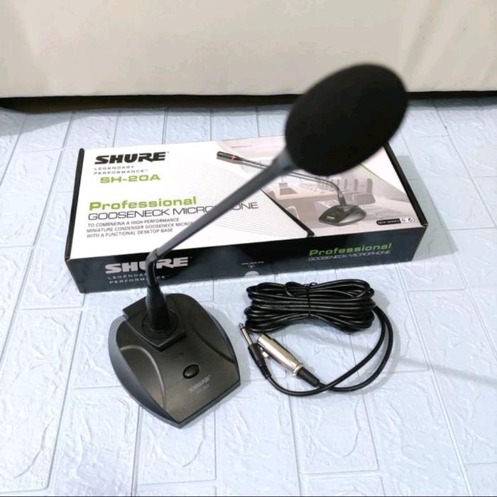 Mic Podium Shure Sh 20A Microphone Meja