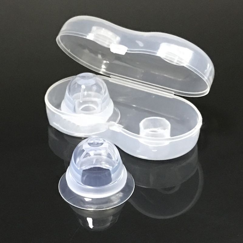 1 Pair Silicone Nipple Corrector Painless Nipple Sucker Puller Aspirator For Correction Flat