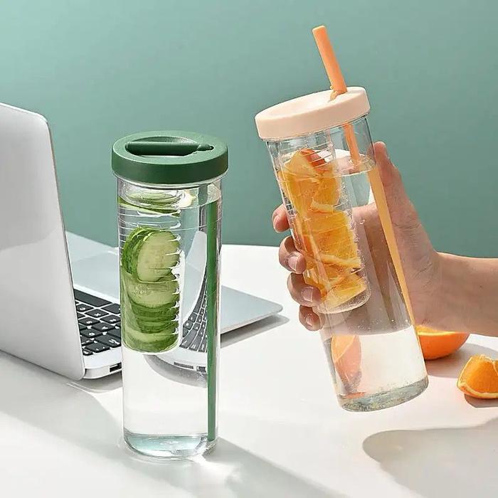 Botol Minum Infused 700ml / Botol Minum Sedotan / Botol Sedotan Infused / Tumblr Cup Infused