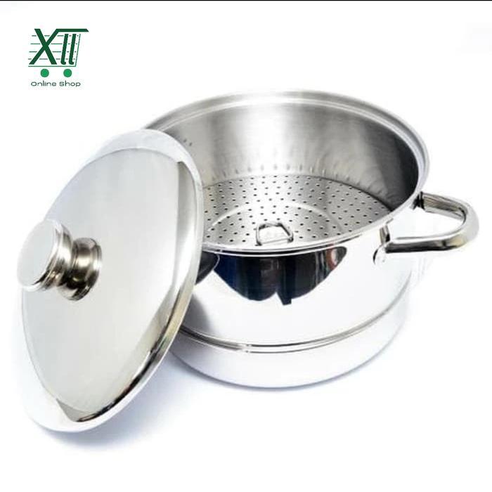BIMA PRIMA STEAMER 22 Cm Panci Kukusan Langseng Full Stainless Steel