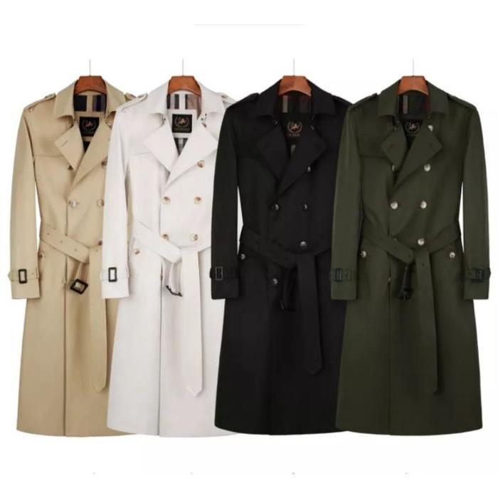 ORIGINAL Jas Long Coat/Jas Blazer Jubah Panjang Pria/Jaket Katun Dril/Jas Pormal Pria