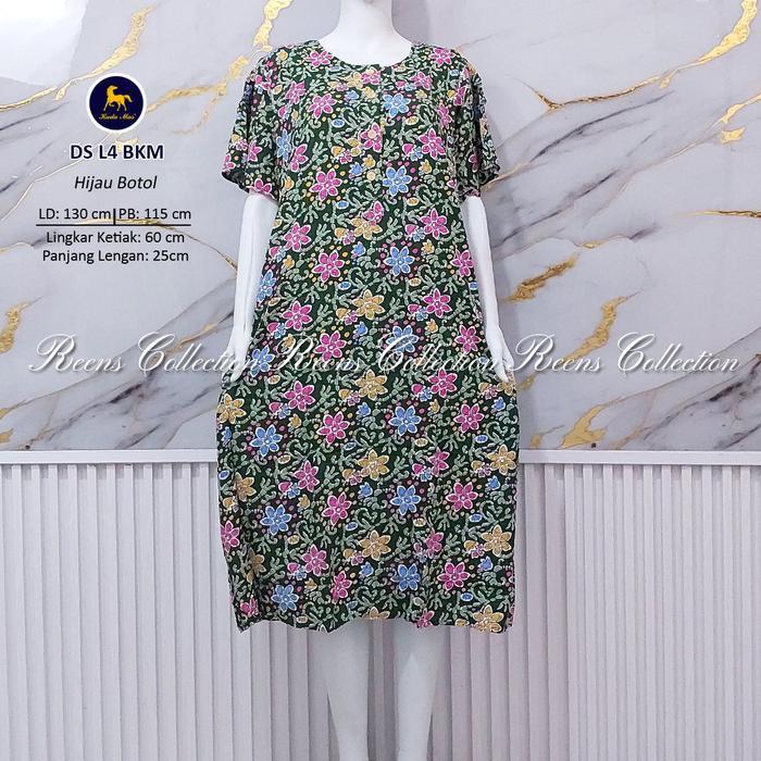 TERLARIS DASTER L4 JUMBO BATIK KUDA MAS LD 130CM DASTER RAYON BUSUI LENGAN PENDEK PREMIUM