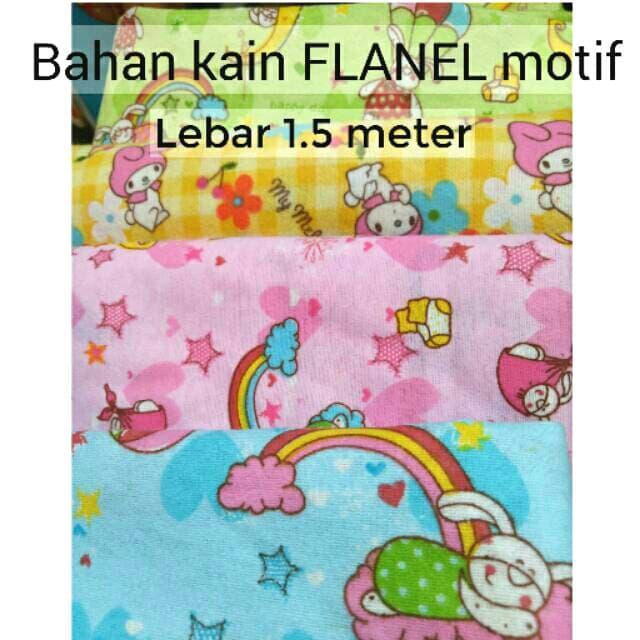 Bahan Kain Flanel Gulungan / Kain Bedongan Tatakan Bedong Bayi (Yard)