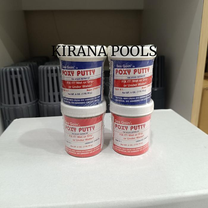 Lem Keramik Poxy Putty 170 Gr - Lem Pasang Keramik Dalam Air Kolam Renang