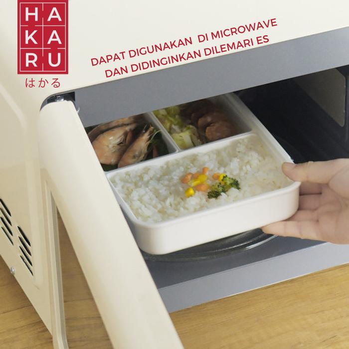 HAKARUEMIKO Kotak Bento Box Makanan Premium Wadah Set Nasi Estetis Kotak Set Bekal