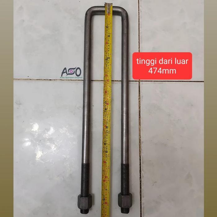 U Bolt U-bolt Begel Begol Per Belakang Dyna Dutro HT125 HT130 HT 130