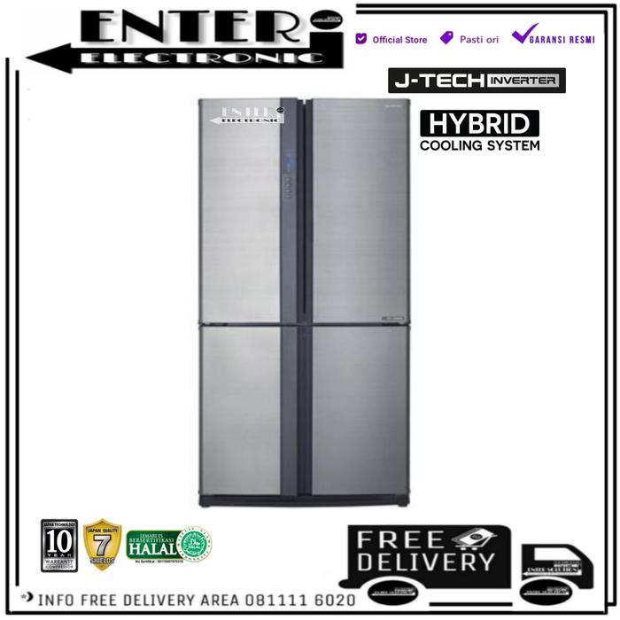SHARP SJIF85PBSL - KULKAS MULTI DOOR 4 PINTU 640L SHARP SJ IF85PB SL