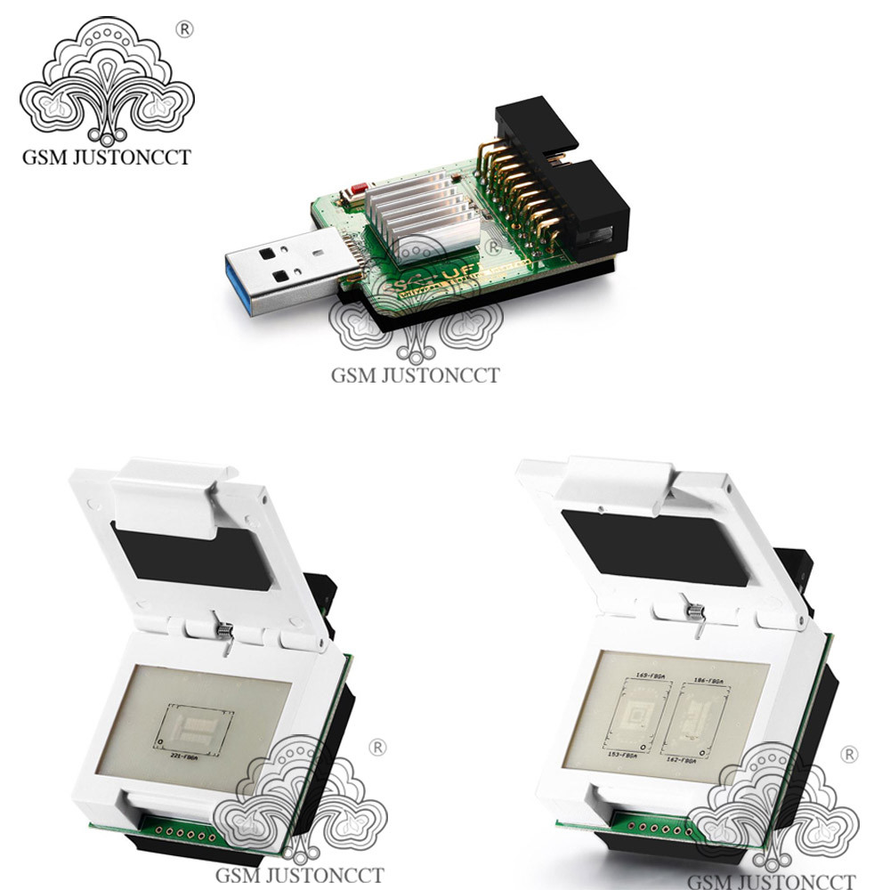 PROMO   EMMC eMCP Socket + 2 in 1 eMMC/eMCP Socket + USB3.0 SuperSpeed uSD/eMMC Reader for EMMC Dong