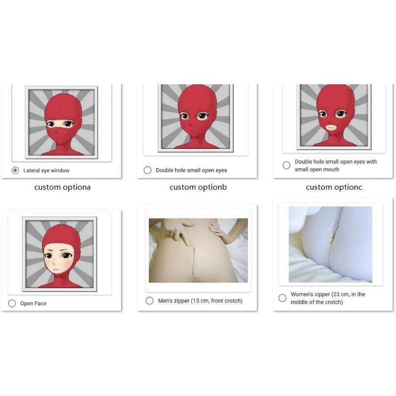 Customize Options For Zentai Suit