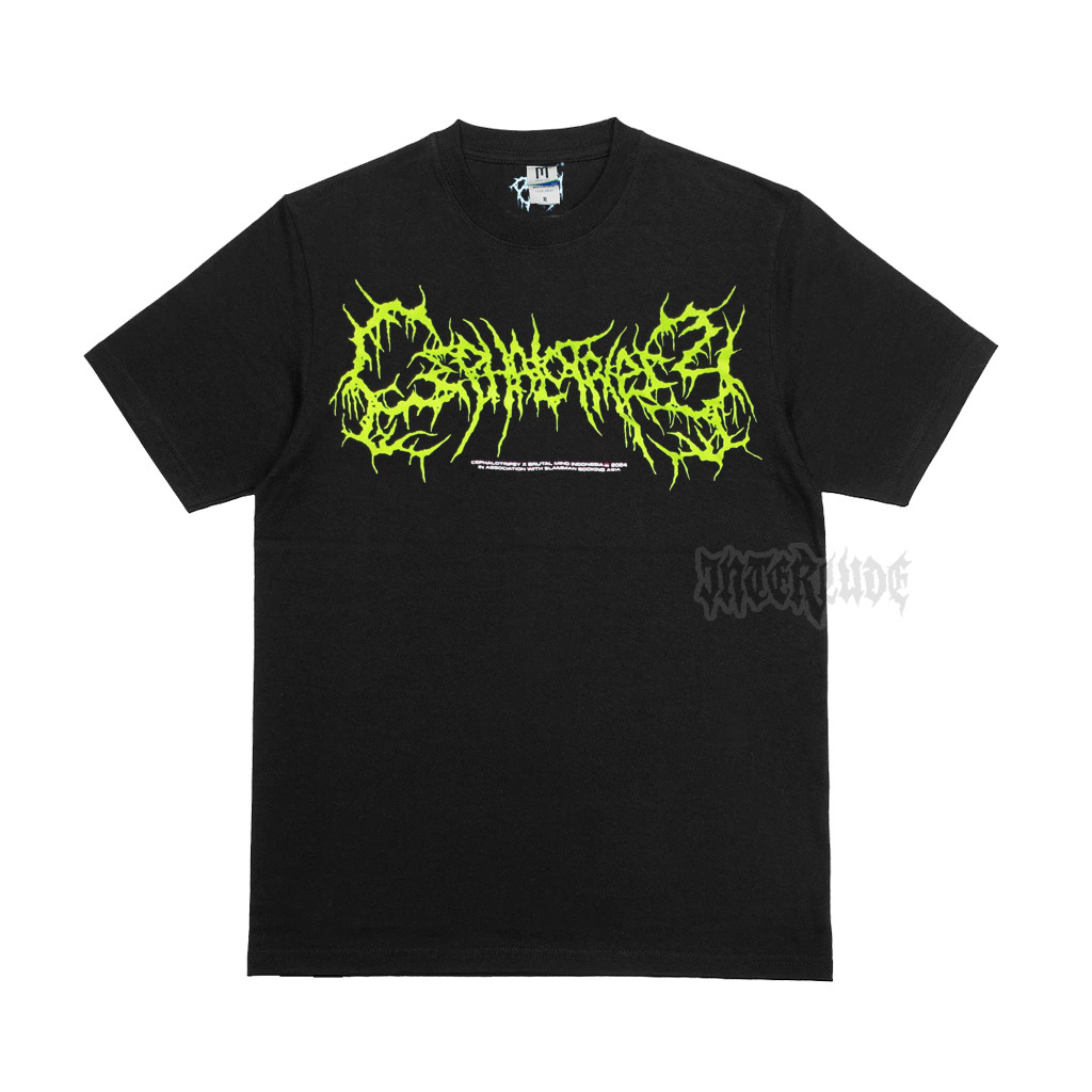 T-SHIRT - CEPHALOTRIPSY - Splatter Pit 3 - Green Logo brutalmind metal kaos band Indonesia original