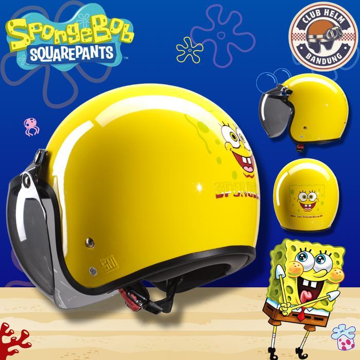 Helm Anak Retro Spongebob Mr Crab Squidward Patrick