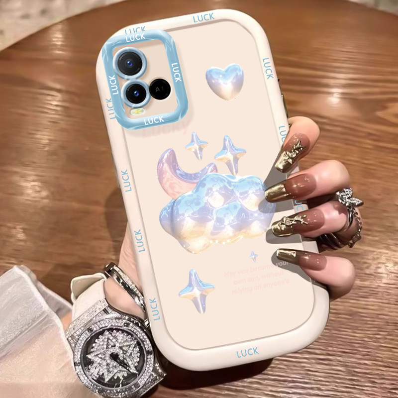Casing Hp untuk VIVO Y21 Y21s Y21t Y21a Y21G Y33s Y33t Case Awan Biru Fantasi Kesing  aesthetic phon